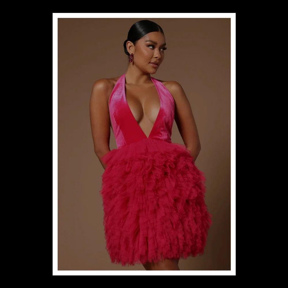 \ud83d\udc8bFASHION NOVA LILYANA TULLE PROM MINIDRESS!!! | Poshmark