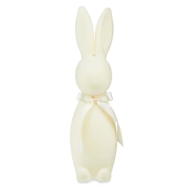 Easter Flocked Bunny Decor, Cream, 16 Inch, by Way To Celebrate | Walmart (US)