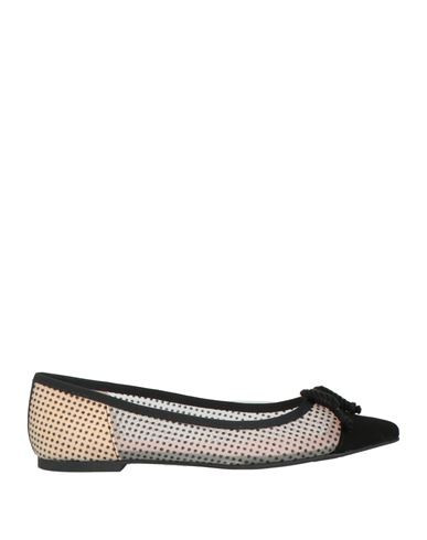 Pretty Ballerinas Woman Ballet flats Black Size 6 Leather, Textile fibers | YOOX (US)
