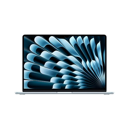 Apple 2025 MacBook Air 15-inch Laptop with M4 chip: Built for Apple Intelligence, 15.3-inch Liquid Retina Display, 16GB Unified Memory, 256GB SSD Storage, 12MP Center Stage Camera, Touch ID; Sky Blue | Amazon (US)