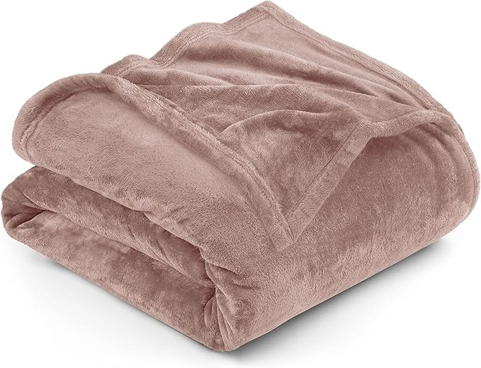 Utopia Bedding Fleece Blanket Twin Size Rose Pink 300GSM Luxury Bed Blanket Anti-Static Fuzzy Sof... | Amazon (US)