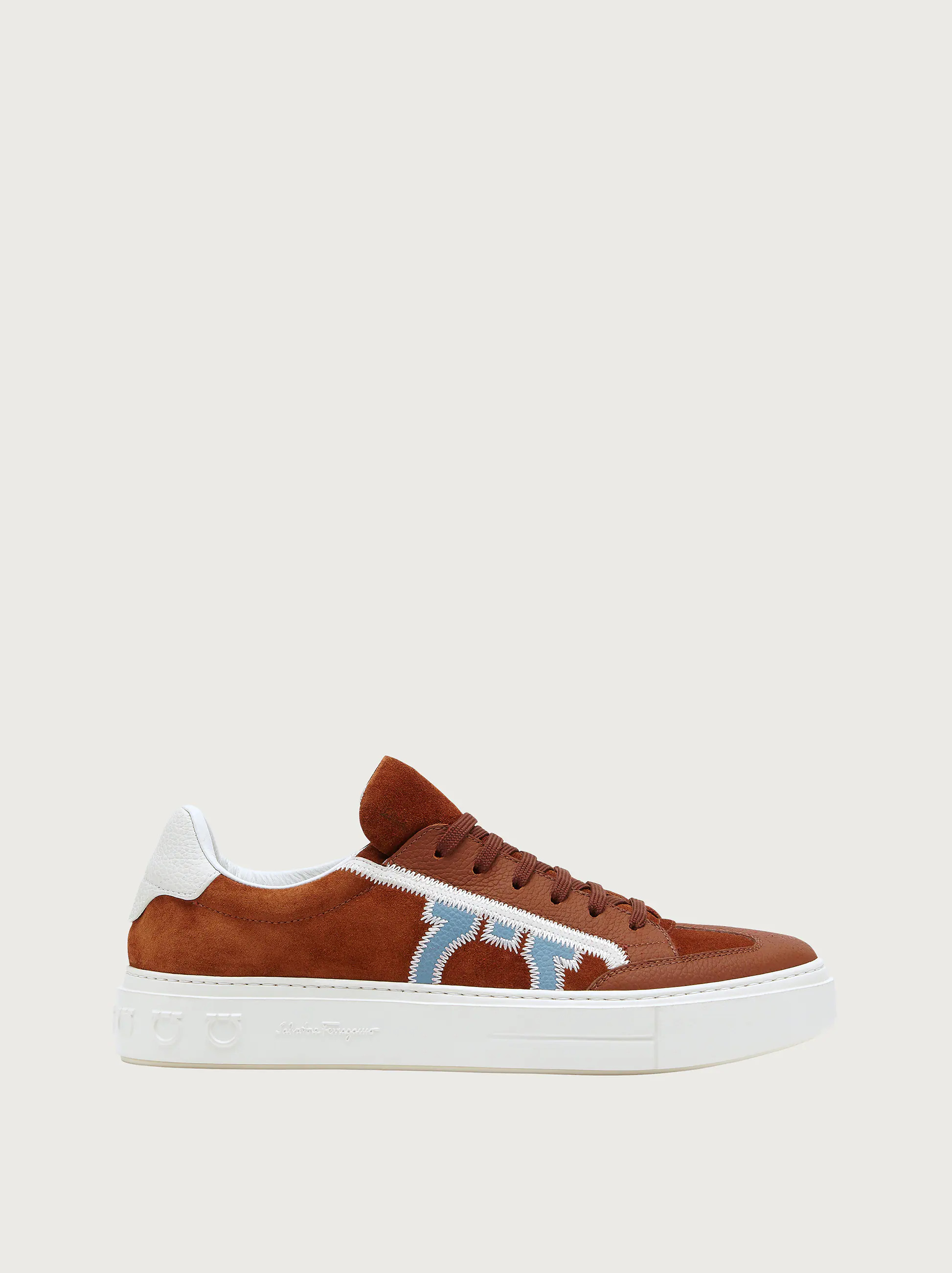 Salvatore Ferragamo Men Gancini sneaker Brown Size 14 | Ferragamo