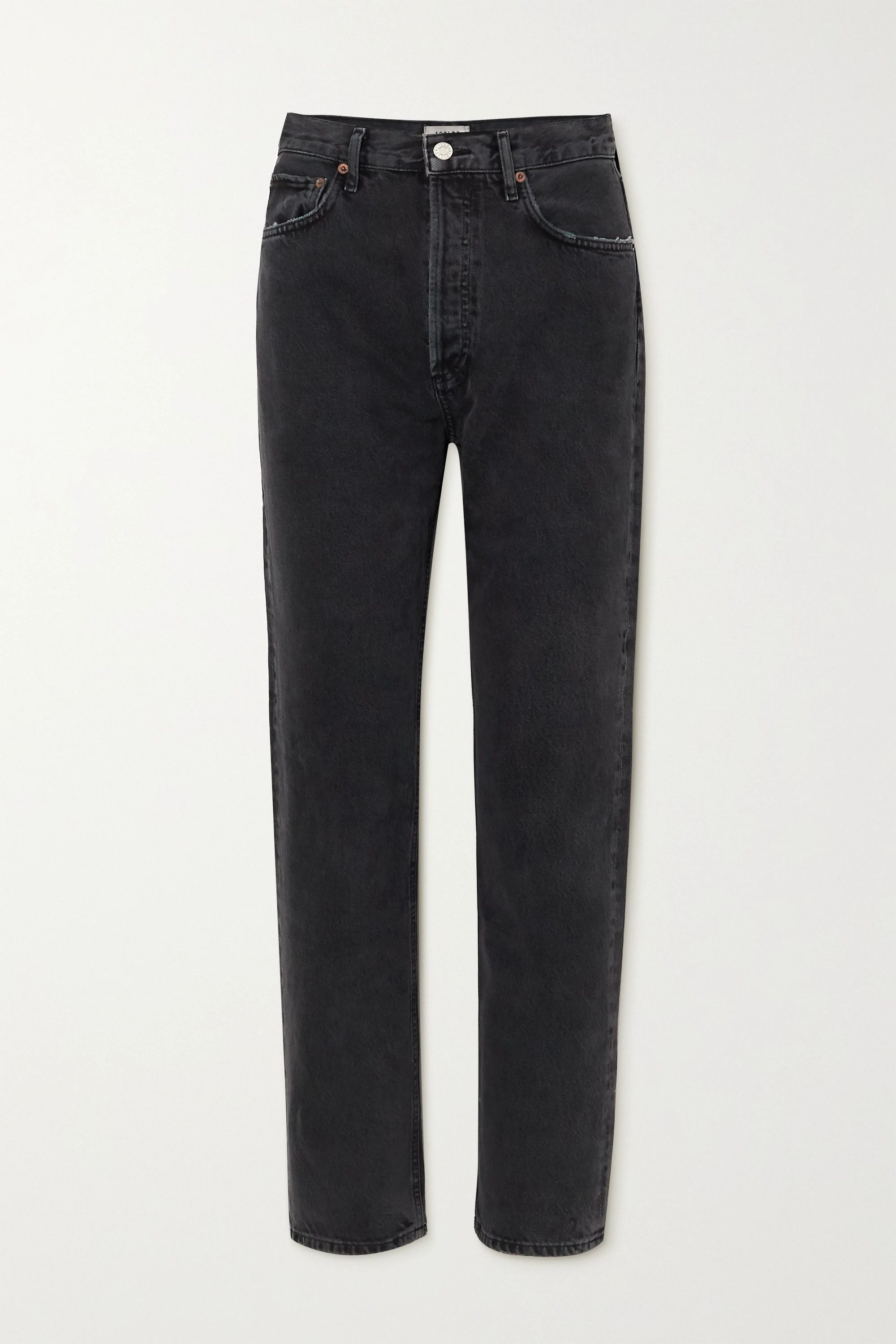Black + NET SUSTAIN '90s organic high-rise straight-leg jeans | AGOLDE | NET-A-PORTER | NET-A-PORTER (UK & EU)
