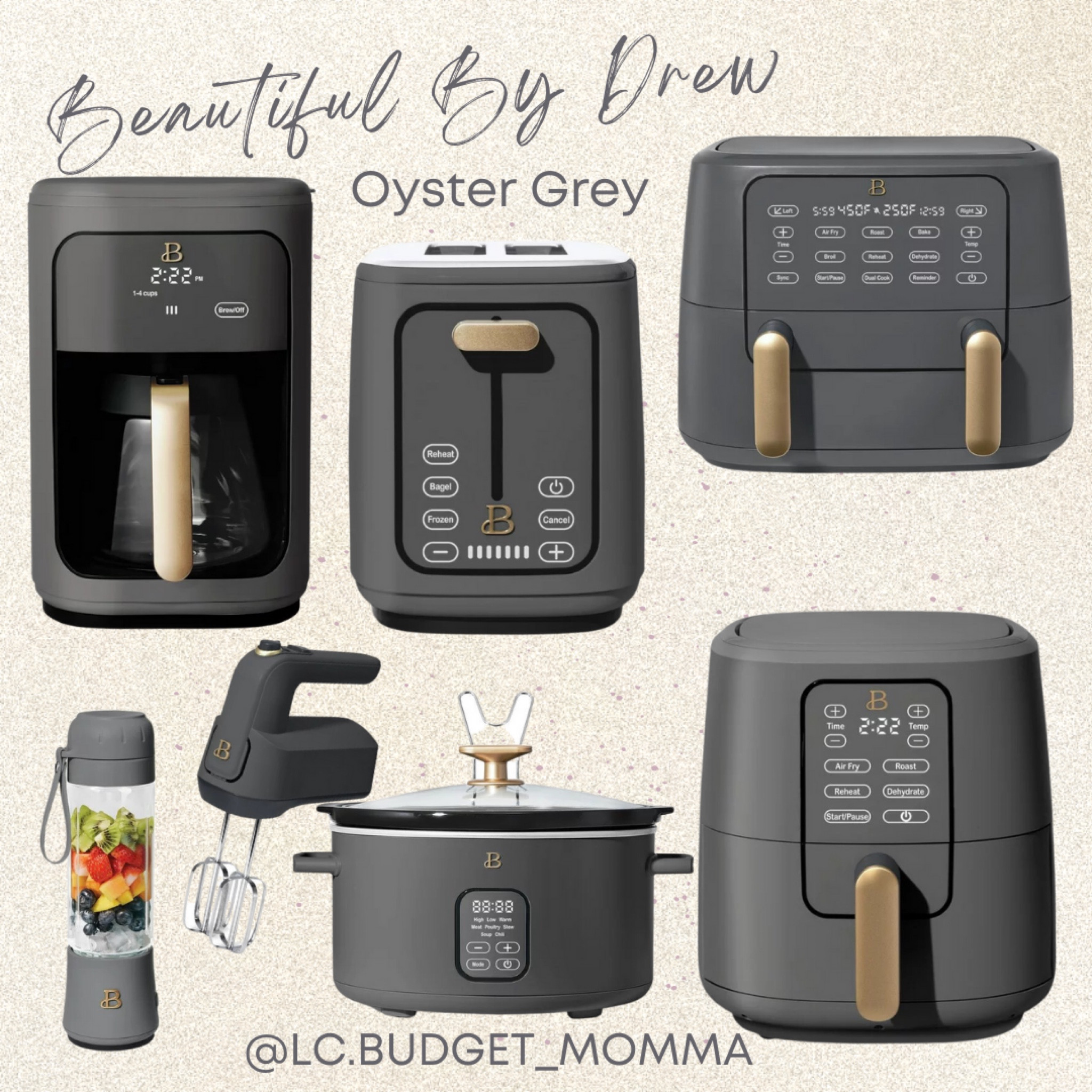 Beautiful 6 Quart Programmable Slow Cooker Oyster Grey By Drew