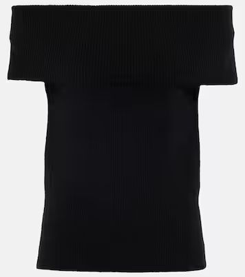 Ribbed-knit off-shoulder top | Mytheresa (US/CA)