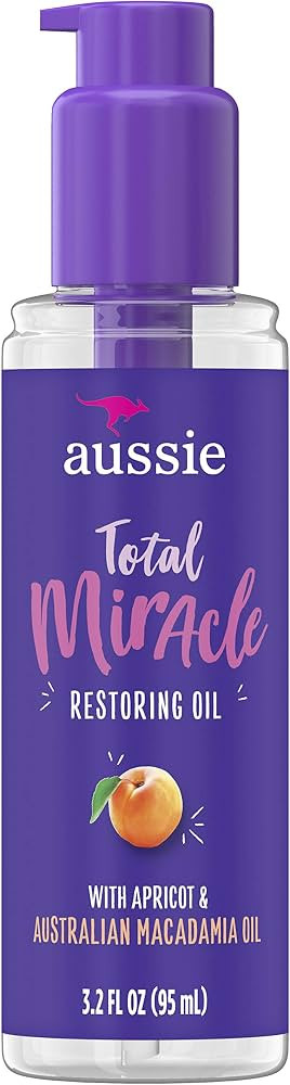 Aussie Total Miracle Restoring Oil, With Apricot 3.2 Fl Oz, 3.2 Oz | Amazon (US)