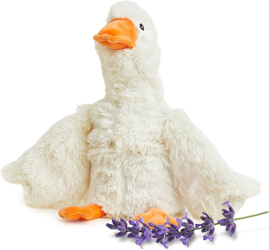warmies Microwavable & Weighted Stuffed Animals, Goose - Heated Stuffed Animal Plushie for Warmth... | Amazon (US)