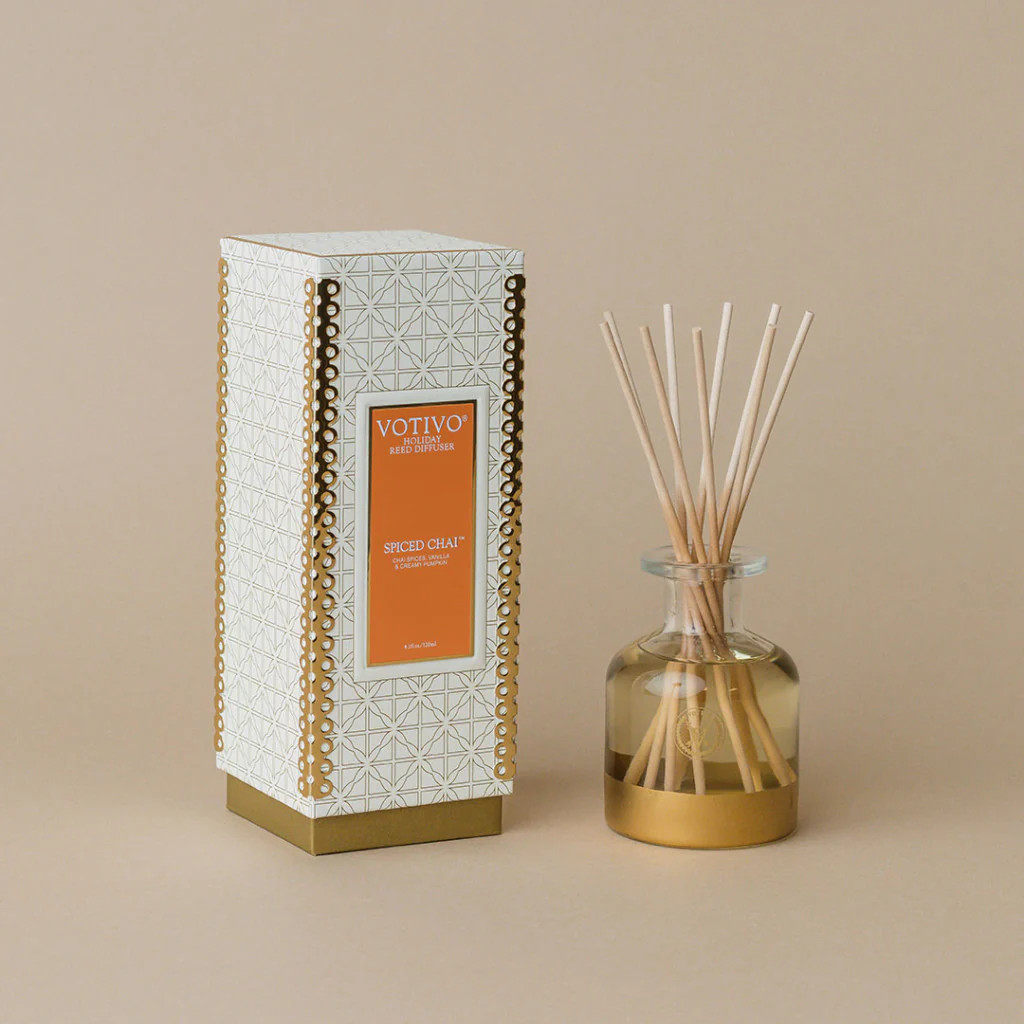 Holiday Reed Diffuser-Spiced Chai | Votivo