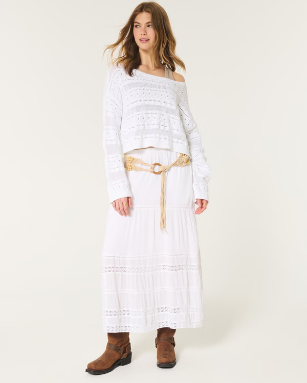 Lace Maxi Skirt | Hollister (US)