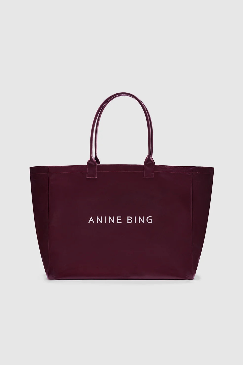 Leo Coated Canvas Tote - Black | Anine Bing