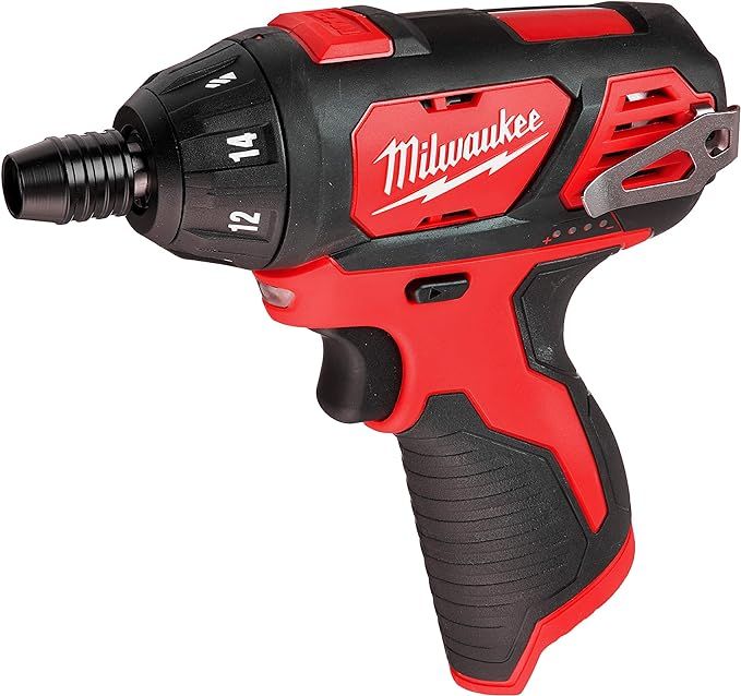 Milwaukee 2401-20 M12 12-Volt Lithium-Ion Cordless 1/4 in. Hex Screwdriver (Tool-Only) | Amazon (US)
