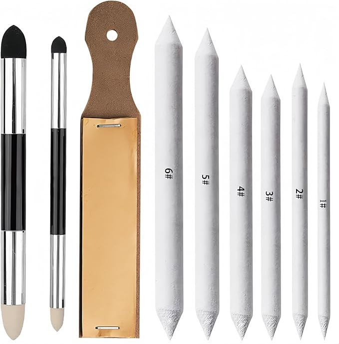 Zhenghebuy Estompeur Dessin 9 Pièces Ensemble de Teinture de Peinture,Dessin Stylos Mélangeurs,... | Amazon (FR)