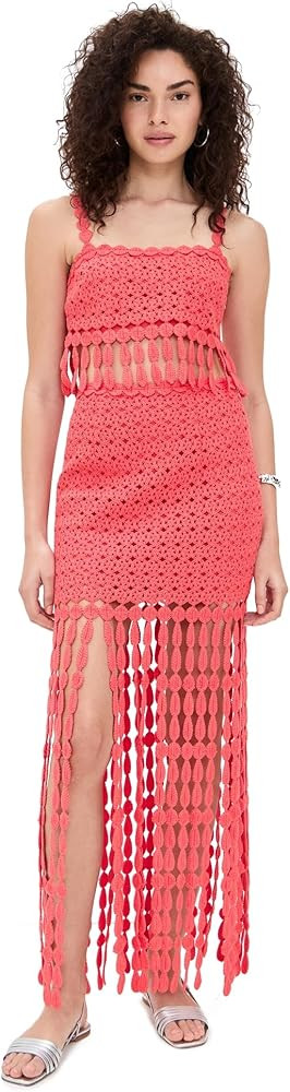 Saylor Women's Elie Fringe Embroidery Skirt Set | Amazon (US)