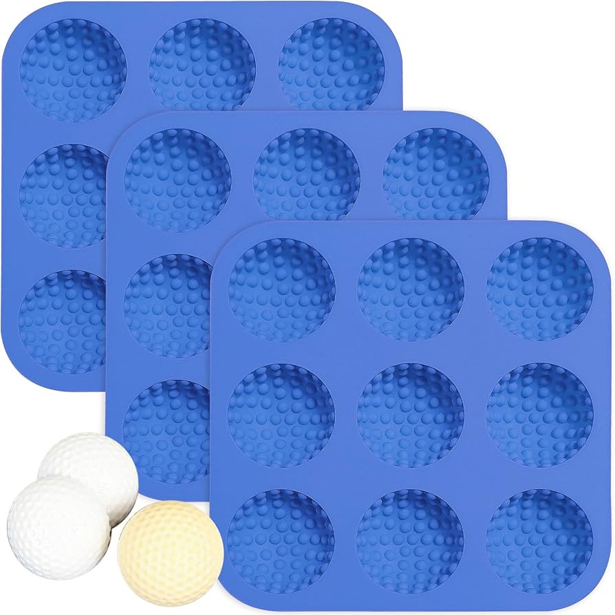 Sidosir Golf Ball Chocolate Silicone Molds for Cake Decorations,9-Cavity 3D Golf Ball for Ice, Ch... | Amazon (US)