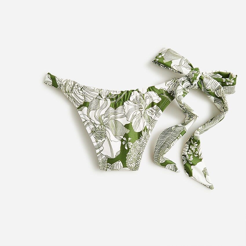 Bow-tie cheeky bikini bottom in Liberty® Linear fabric | J.Crew US