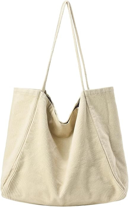 Canvas Tote Bag for Women Large Hobo Shoulder Bag for Work Travel Casual Message Bag Tote Purse h... | Amazon (US)
