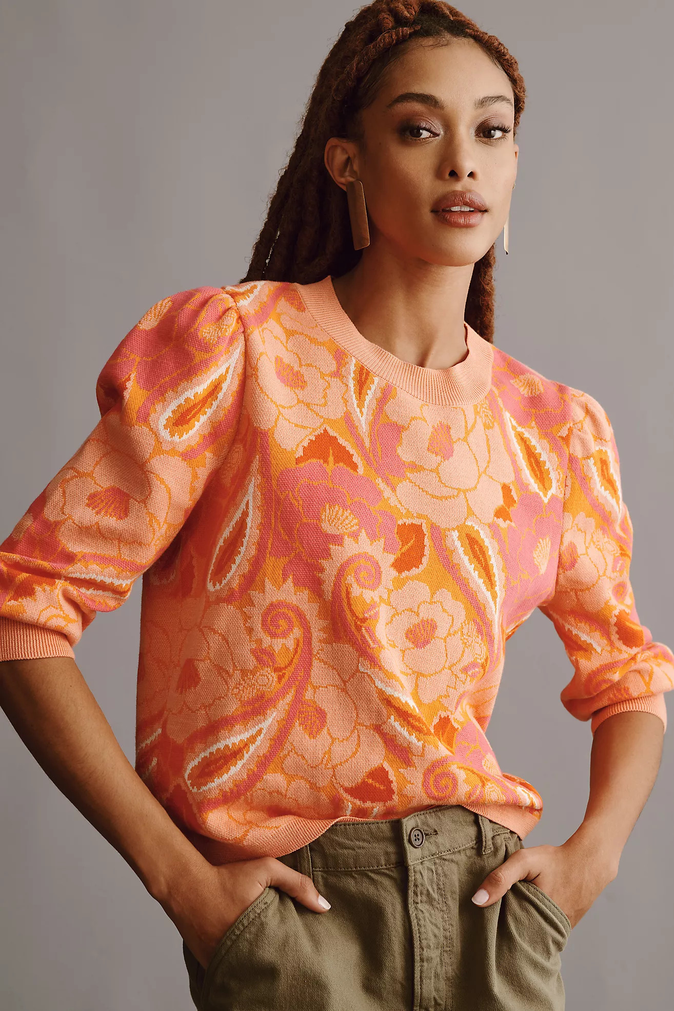 Farm Rio x Anthropologie Paisley Pullover Sweater | Anthropologie (US)