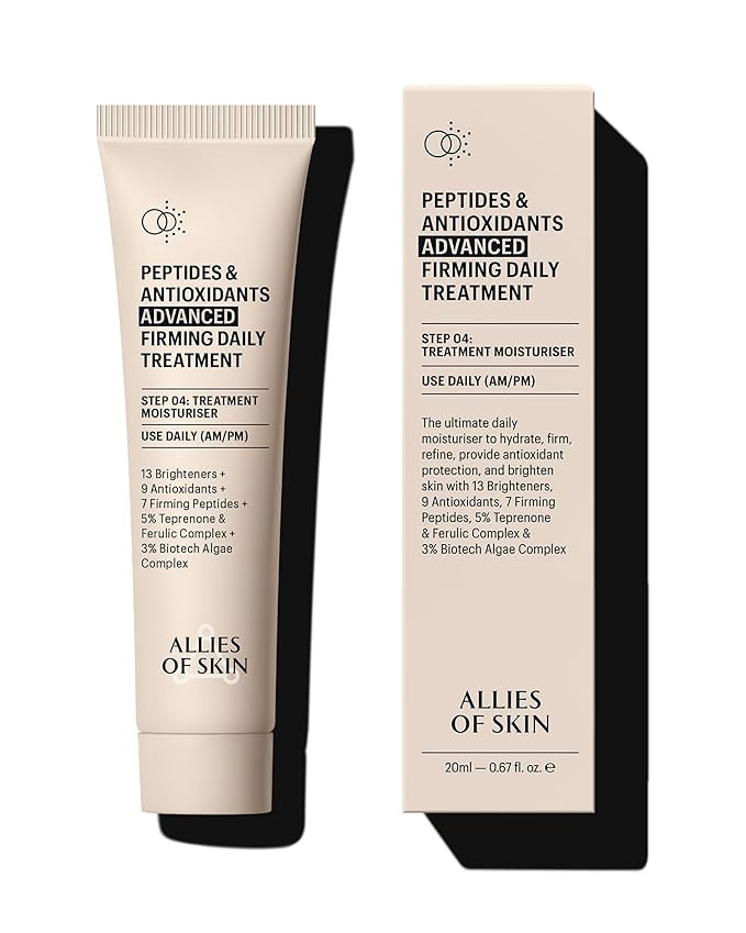 Allies of Skin Peptides & Antioxidants Advanced Firming Daily Treatment with 13 Brighteners, 9 An... | Amazon (US)