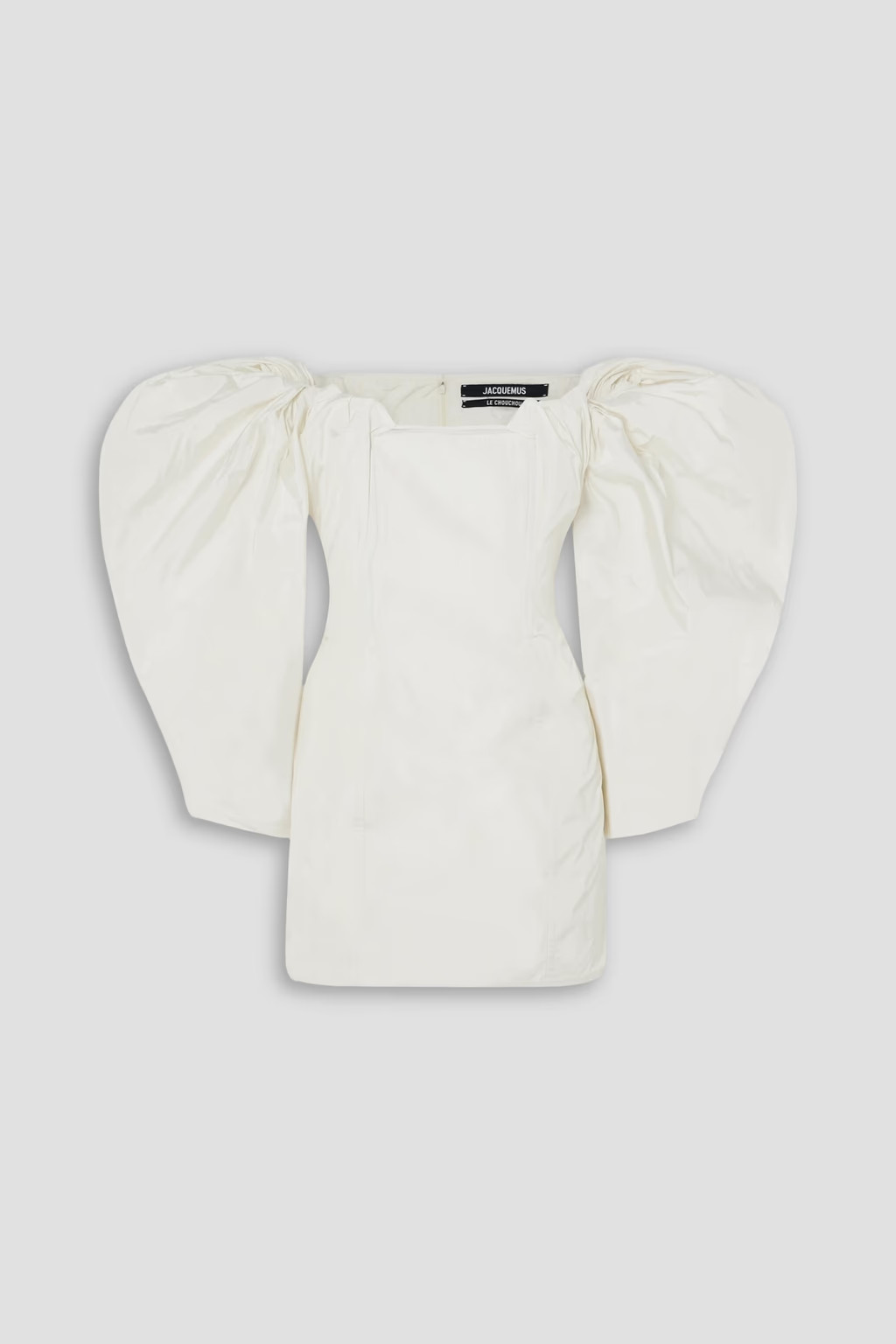 Off-the-shoulder gathered taffeta mini dress | The Outnet (US and CA)