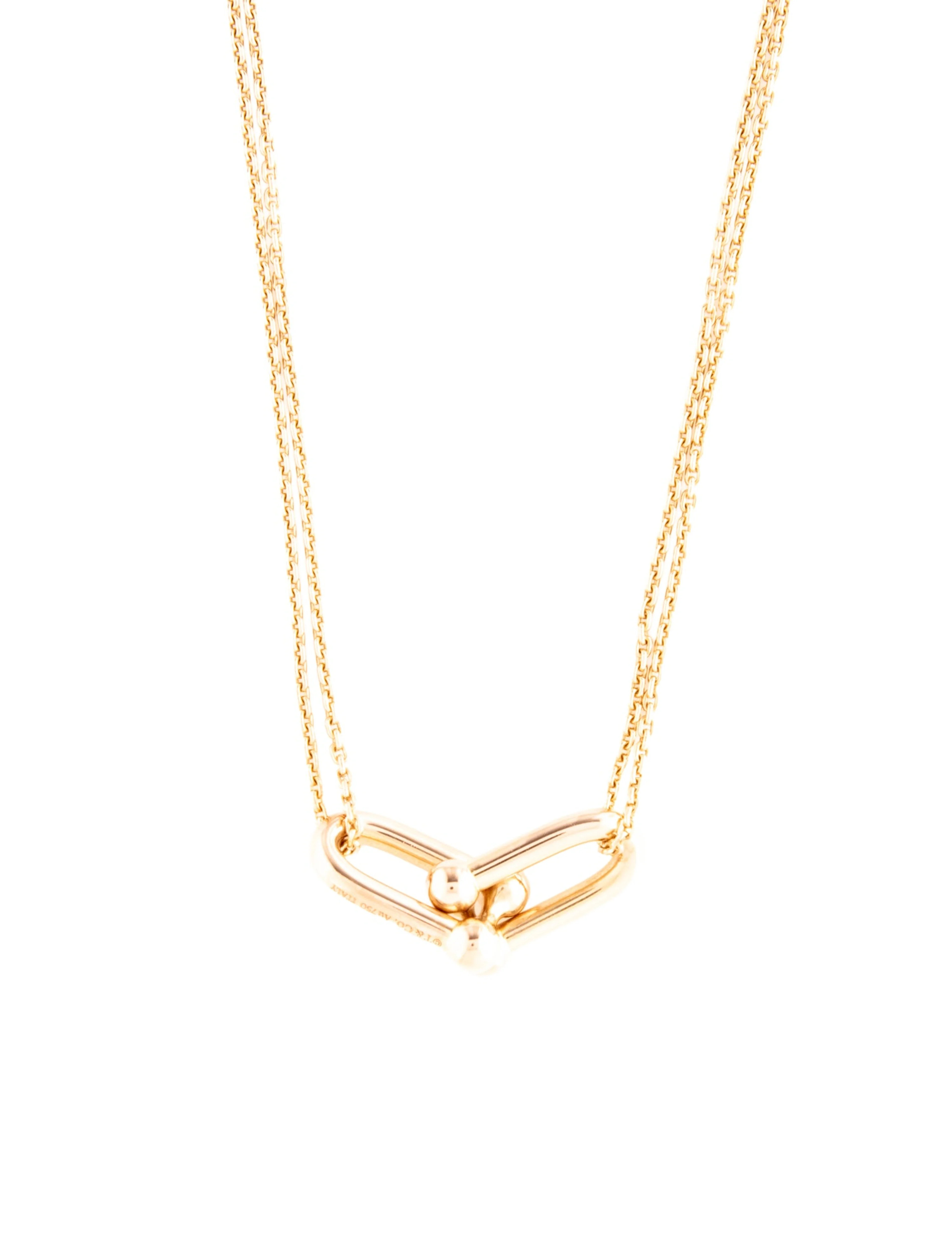 18K Large HardWear Double Link Pendant Necklace | The RealReal