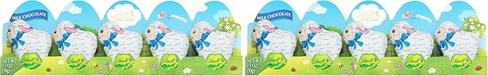 Lindt Mini Lambs Milk Chocolate, Hollow Milk Chocolate Easter Candy, 1.7 oz., 10-Pack | Amazon (US)