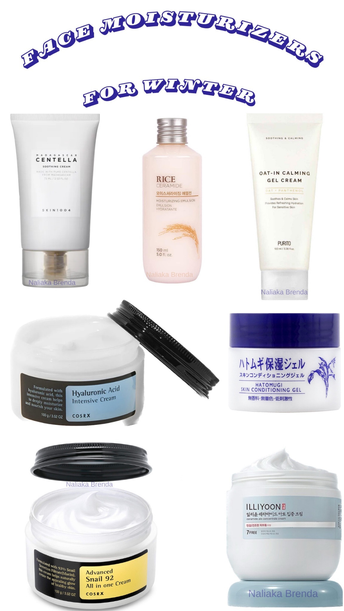 Face moisturizers for winter! #LTKGIFT 

Illiyoon ceramide ato concentrate cream | naturie hatomugi skin conditioning gel | COSRX hyaluronic acid intensive cream | the face shop rice & ceramide moisturizer | COSRX advanced snail 92 all in one cream | skin 1004 Madagascar centella soothing moisturizer | purito oat in calming gel cream 

#LTKbeauty #LTKeurope #LTKSeasonal