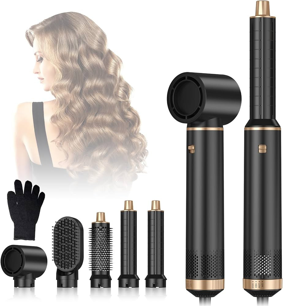5 In 1 Blow Dryer Brush, Upgrade Hair Dryer Brush Air Curler, Detachable Hot Air Brush Curling Br... | Amazon (CA)