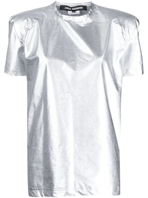 metallic short-sleeve T-shirt | Farfetch Global