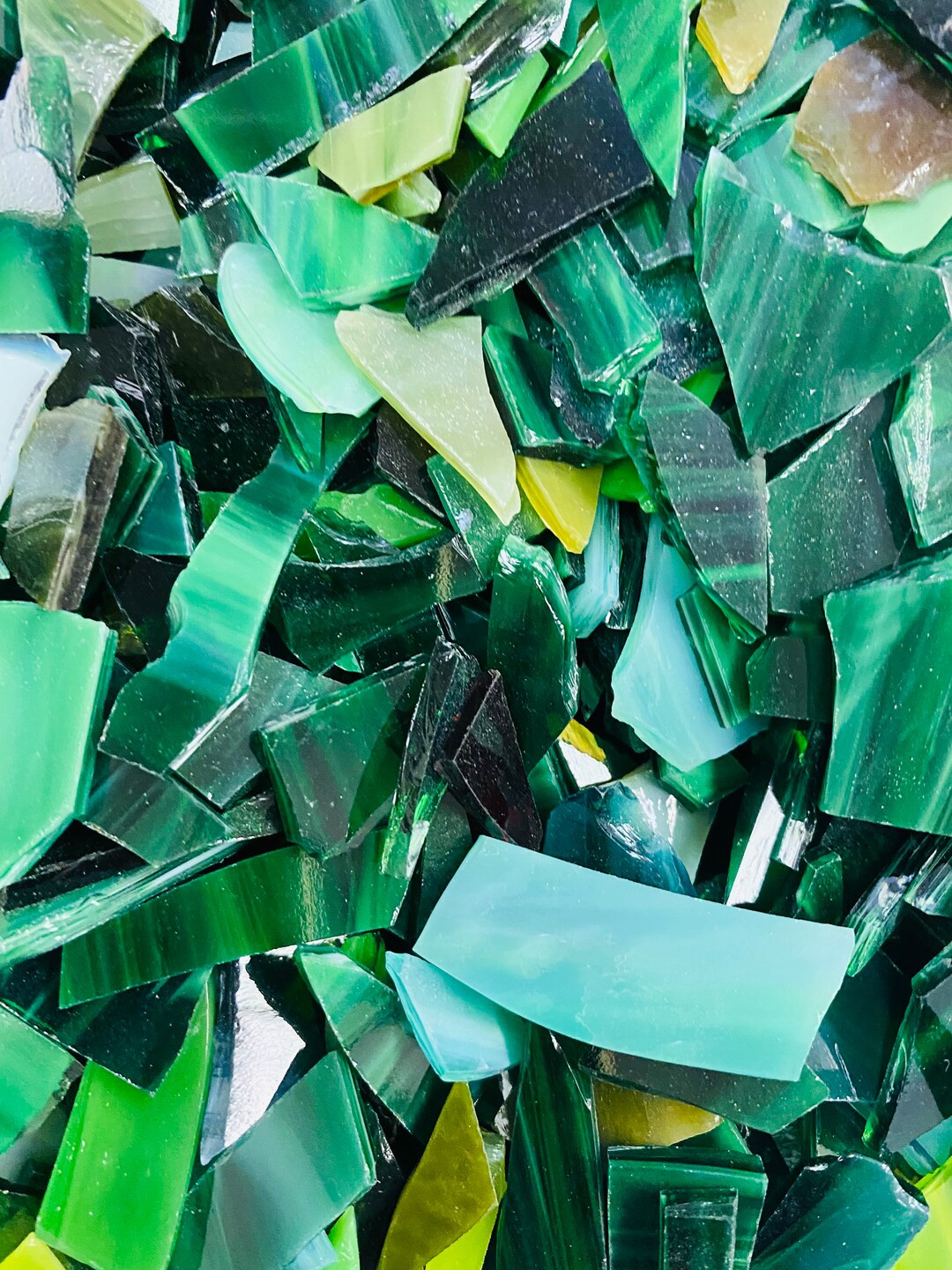 Bagged Glass: Greens - Etsy | Etsy (US)