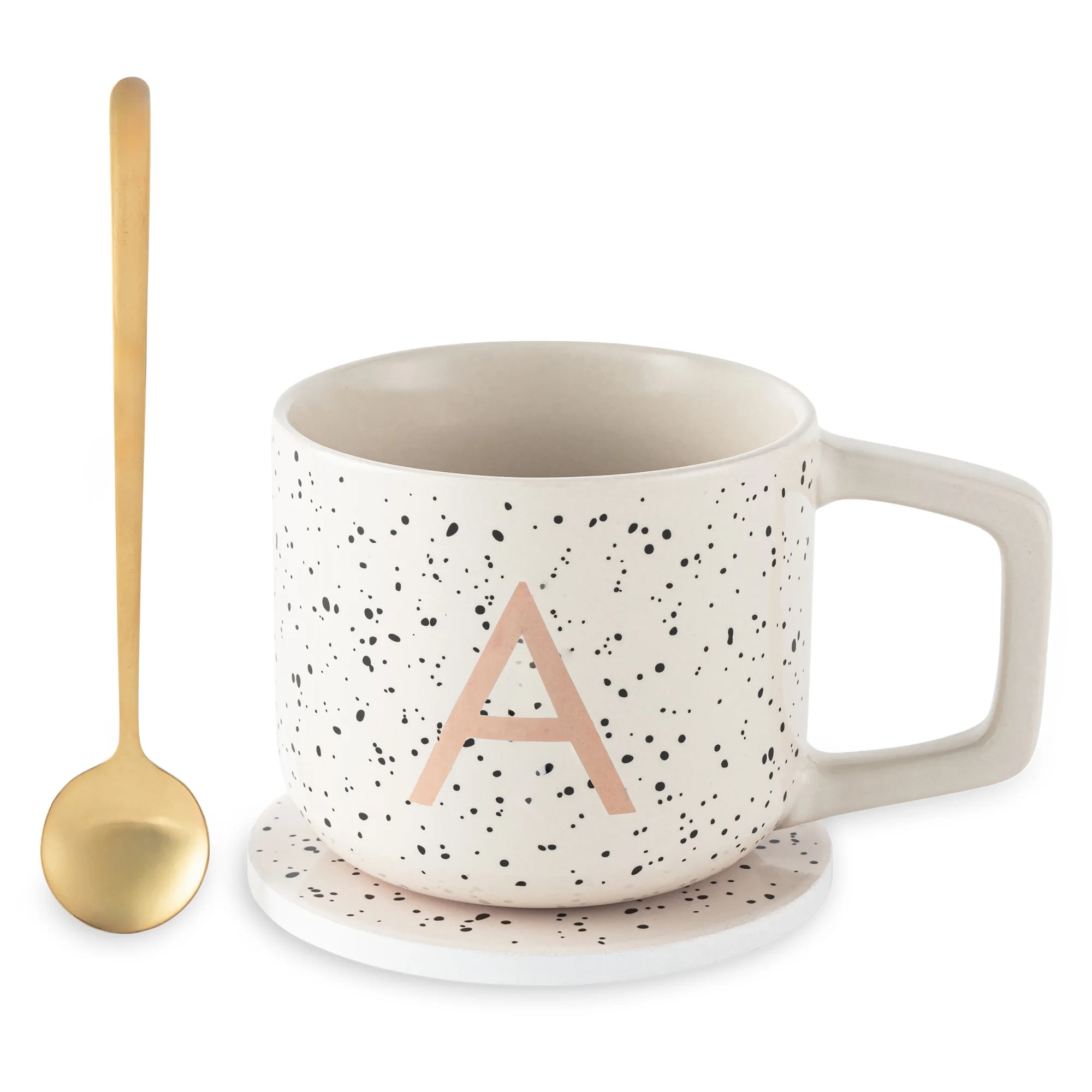 Thyme & Table Monogram A Mug, Coaster and Stir Set | Walmart (US)
