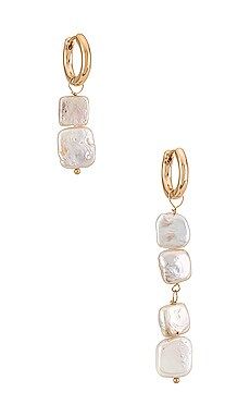 8 Other Reasons Square Drop Huggie Earring in Gold from Revolve.com | Revolve Clothing (Global)