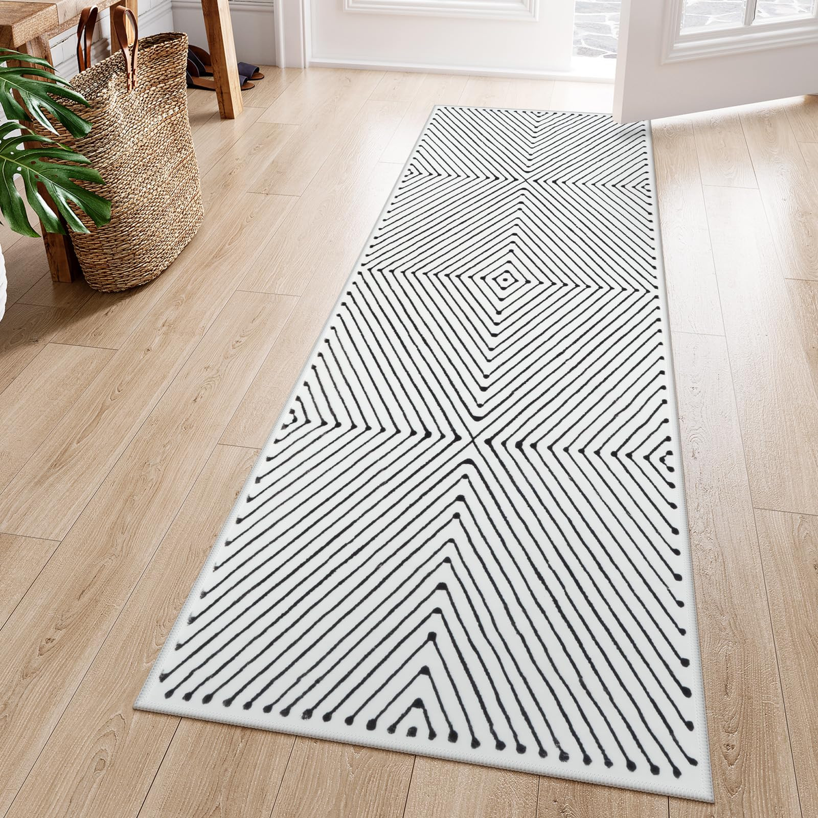 LIVEBOX Washable Runner Rug 2x6, Modern Kitchen Runners Entryway Runner Rug, Non-Shedding Non-Sli... | Amazon (US)
