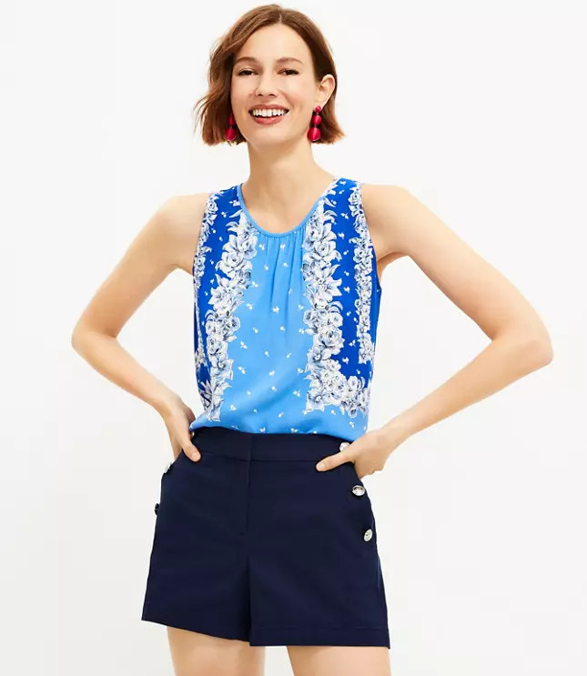 Floral Trellis Shell | LOFT