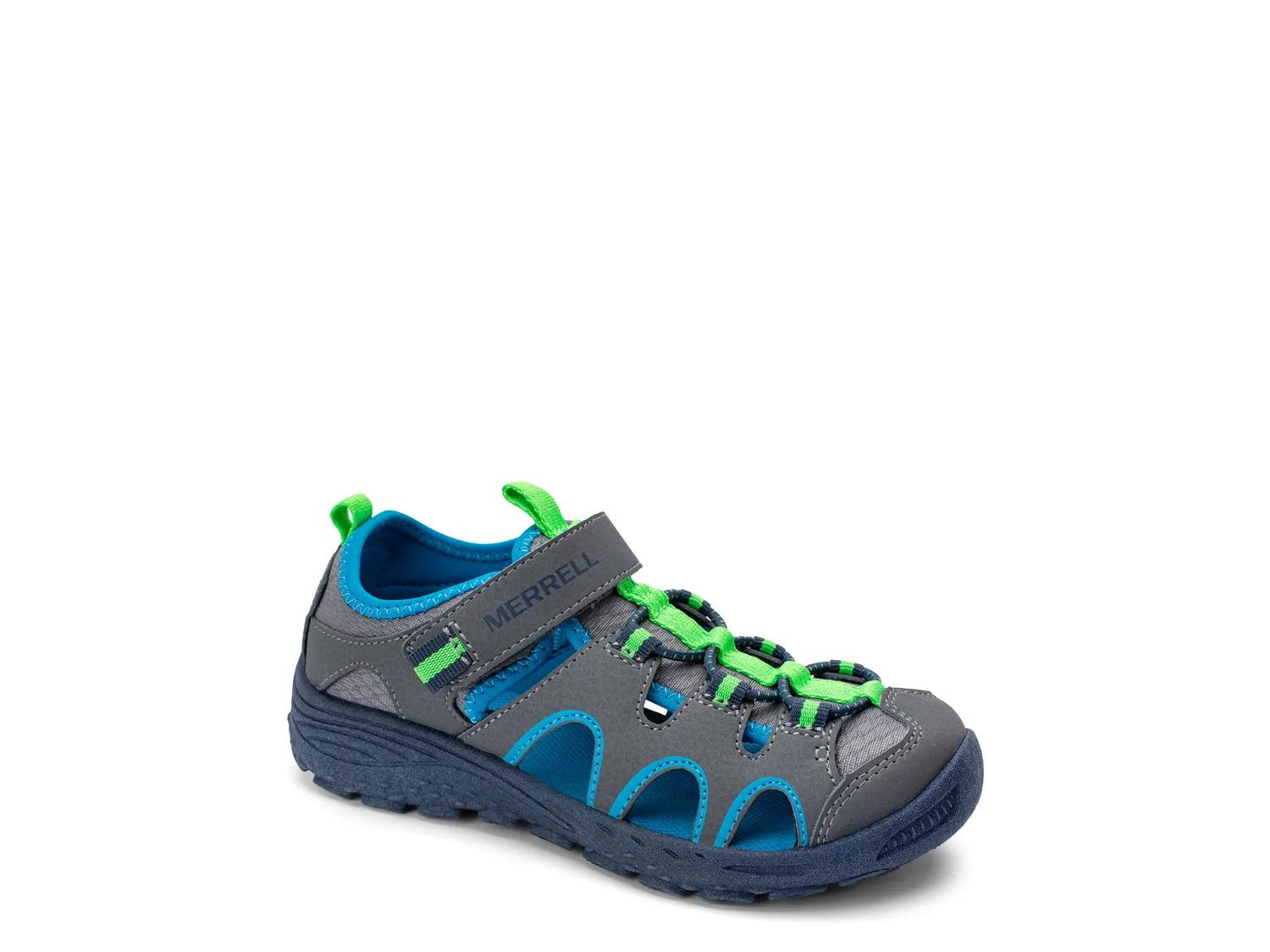 Merrell Hydro Trekker Sandal Kids' | Boy's | Grey/Blue | Size 7 Youth | Sandals | DSW