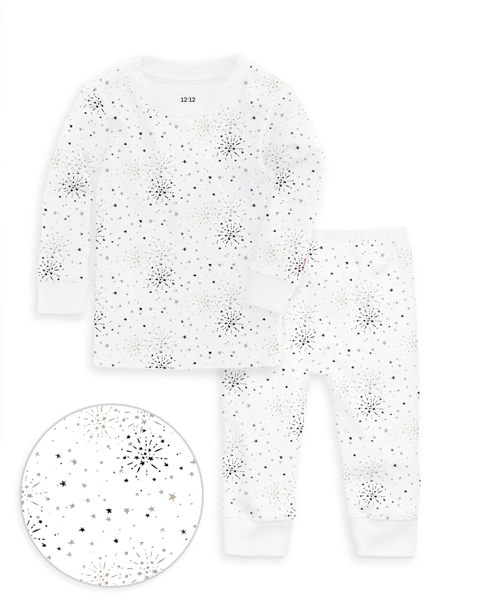 The Organic Long Sleeve Pajama Set [Happy New Year] | 1212
