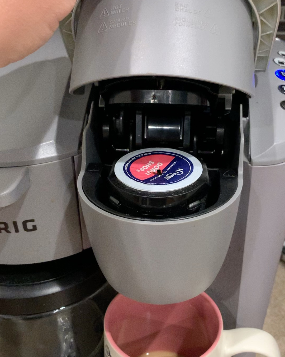 Love this gray Keurig coffee maker. It’s a great color, makes single servings (8, 10, or 12 oz cups) & a coffee pot for larger groups. Great gift for coffee lovers! 

#LTKHome #LTKGiftGuide #LTKFamily