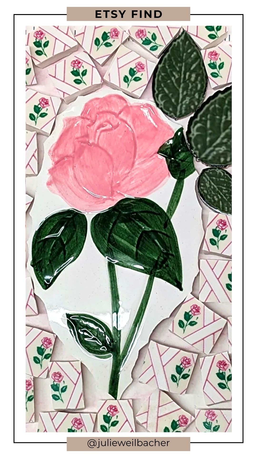 These shabby chic rose mosaic pieces are perfect for romantic, cottage-inspired pique assiette projects. 🌹✨ 

Their vintage floral patterns bring instant charm to mosaic flower pots, stepping stones, balcony bistro tables, mirrors, serving trays, keepsake boxes, and mixed media art. Beautiful for garden-themed decor, spring and summer projects, or adding a soft feminine touch to your crafts.

Honestly? These make me want to wear gardening gloves strictly for aesthetic reasons. 😌🪴

For mosaic tips, tutorials, inspiration, and so much more please visit my YouTube channel: YouTube.com/julieweilbacher, and follow @julieweilbacher on Instagram for all things mosaic art.

#brokenplatemosaic #mosaicart #shabbychic #cottagestyle #gardenart #etsy #mixedmediaart #vintagedecor #roseart #floraldecor

#LTKHome #LTKSeasonal