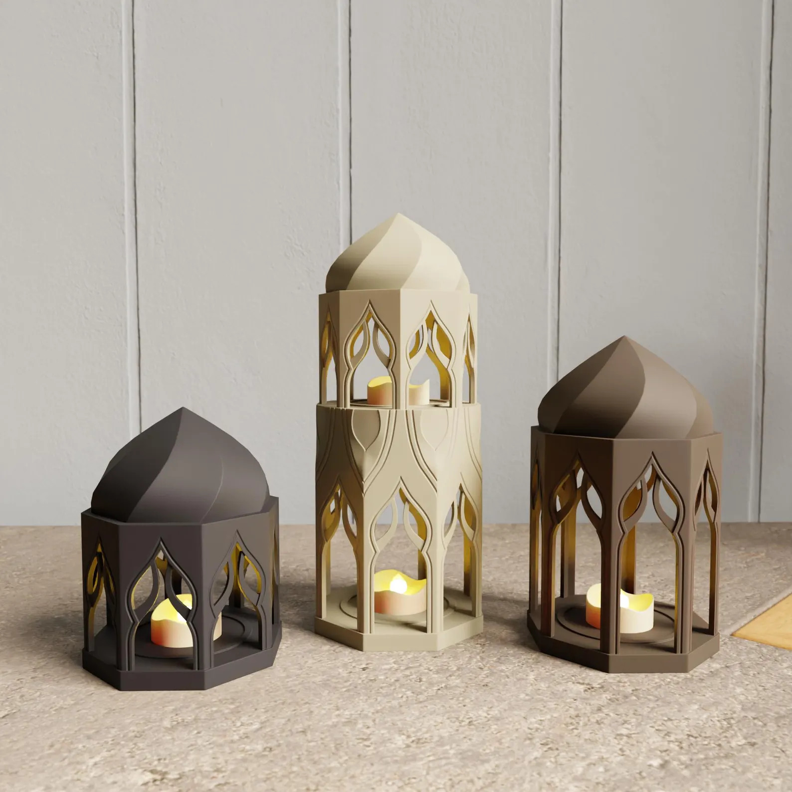 Mosque Tealight Holder 2 Piece Set: Unique and Elegant Decor for Ramadan and Eid with Tealights I... | Etsy (US)