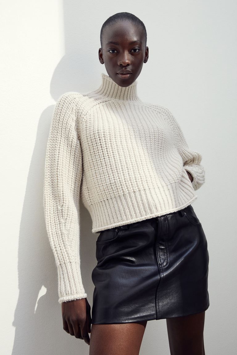 Knit Sweater - Light beige - Ladies | H&M US | H&M (US + CA)