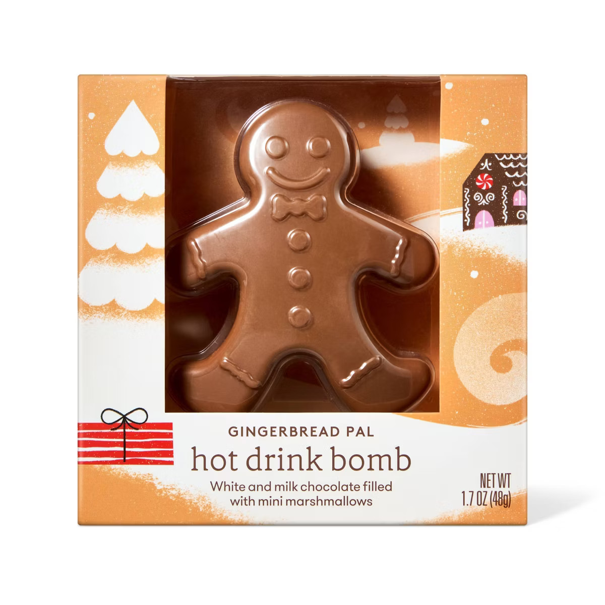 Christmas Gingerbread Pal Hot Drink Bomb - 1.7oz - Favorite Day™ | Target