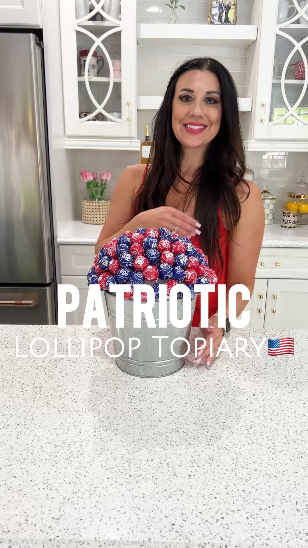 Patriotic lollipop topiary, summer centerpiece 

#LTKHome #LTKParties