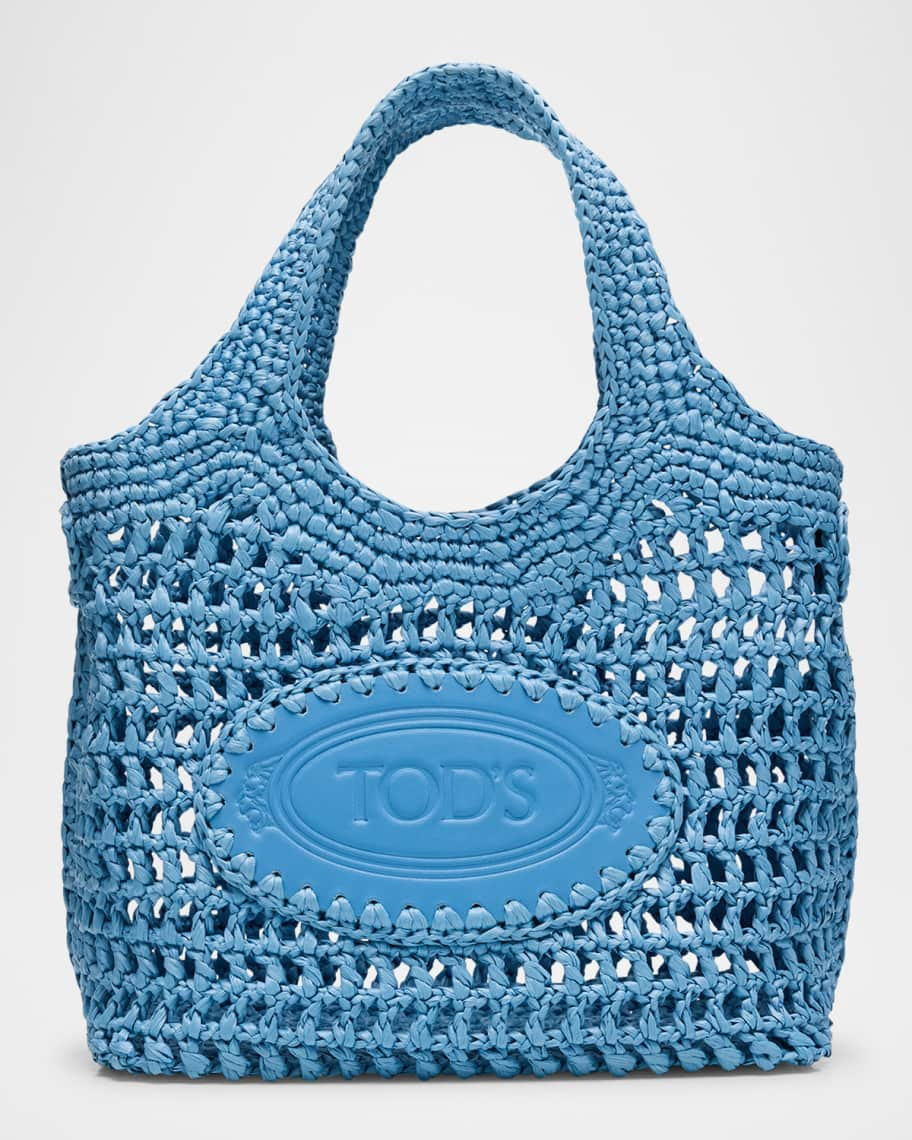 Tod's Mini Woven Top-Handle Bag | Neiman Marcus