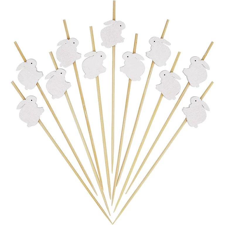 White Rabbit Cocktail Picks 4.7 Inch Long Bamboo Fancy Toothpicks for Appetizers Drinks Fruits Ea... | Walmart (US)