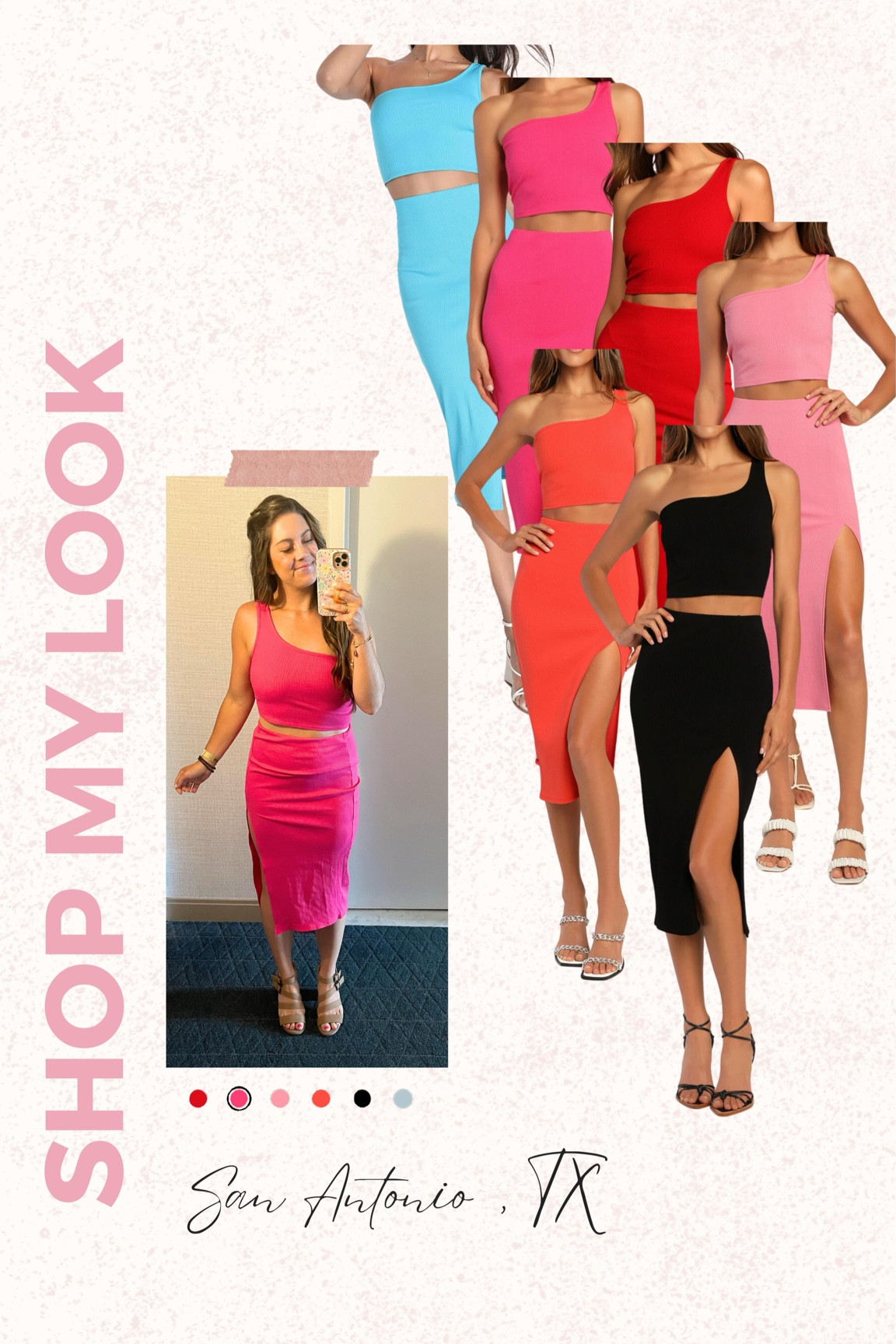 Obsessed with this ribbed two piece set I wore in TX! 