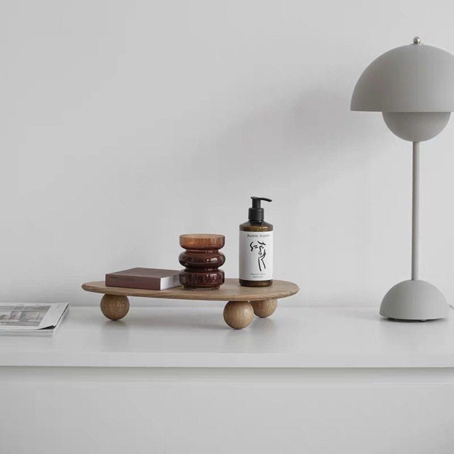 Wood Risers and Stand Wood Riser Stand Kitchen Trays for Coffee Table Bathroom Tray Plant Stand D... | Etsy (US)