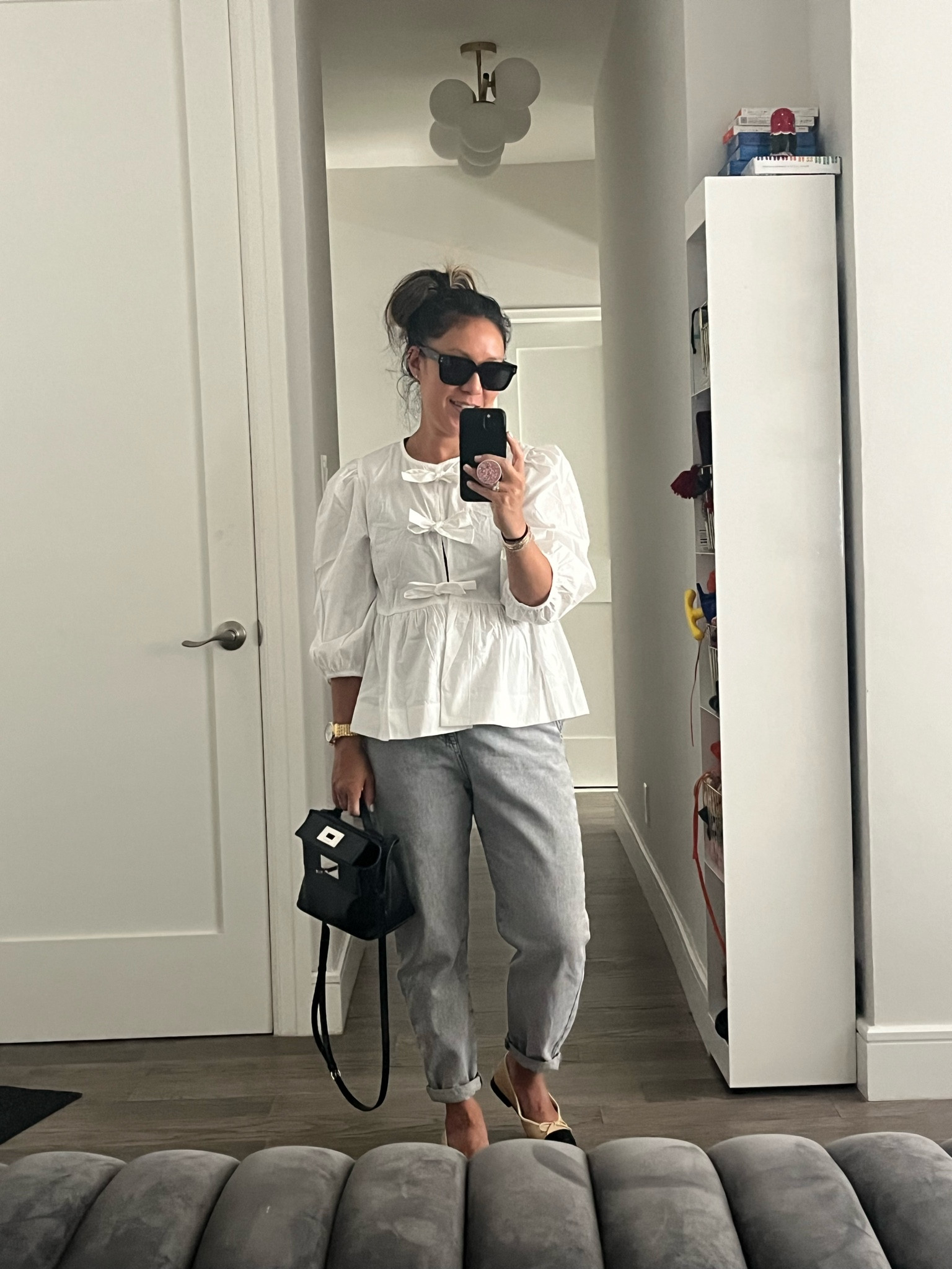 I’m into the bow front look. A little too much fabric for my flat-chested self, but I like the silhouette. I’m wearing an xs.

#LTKItBag #LTKWorkwear #LTKTravel