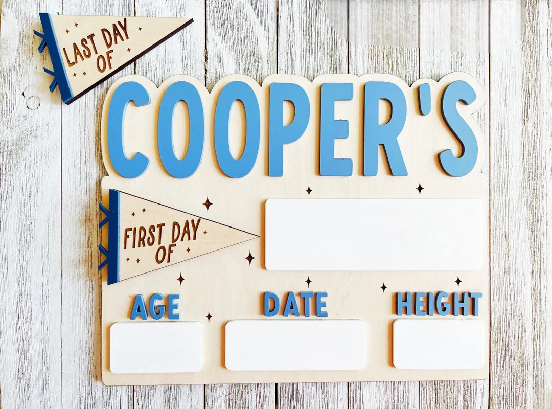 Pennant Flag First Day of School Sign/ Personalized Pennant Flag School Board/Pennant Flag 1st Da... | Etsy (US)