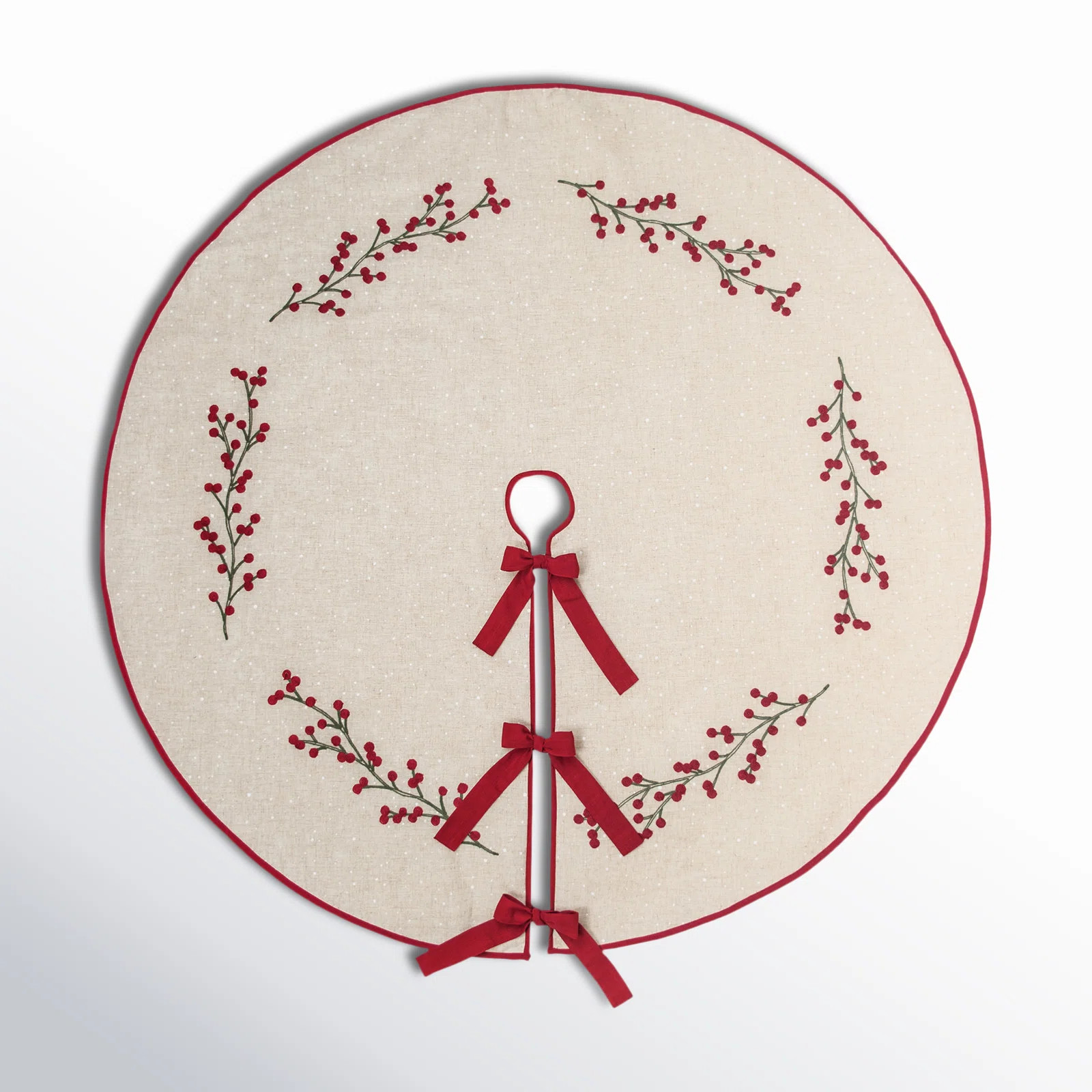 Embroidered Tree Skirt | Birch Lane