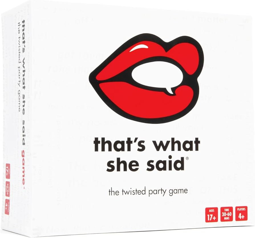 That's What She Said Game - The Hilariously Twisted Party Game | Ages 17+ Rated Game | Amazon (US)