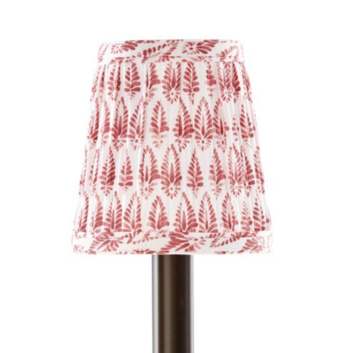 Isla Block Print Pleated Tall Chandelier Shade | Ballard Designs, Inc.